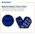 McKesson Slipper Socks, Single Tread, Bariatric, Extra Wide, Kingfisher Blue