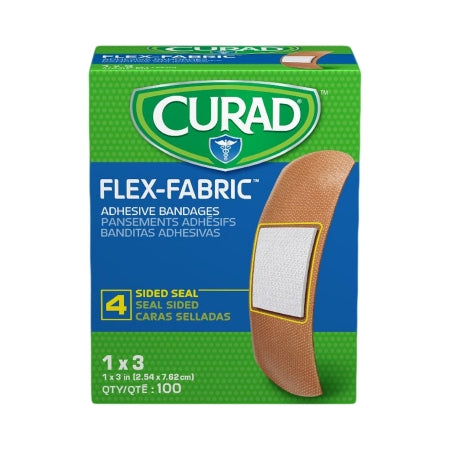 Adhesive Strip Comfort Cloth® 1 X 3 Inch Fabric Rectangle Tan Sterile