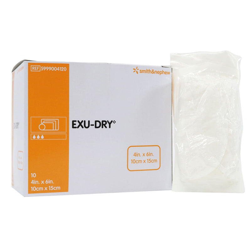 Smith & Nephew Exu-Dry Anti-Shear Super Absorbent Dressing, 4 x 6 inch