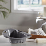 McKesson Stackable Bedpan, nonstick Plastic, Graphite Color