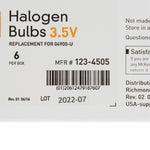 McKesson Halogen Lamp, Replacement Bulb for use with Ophthalmoscope,