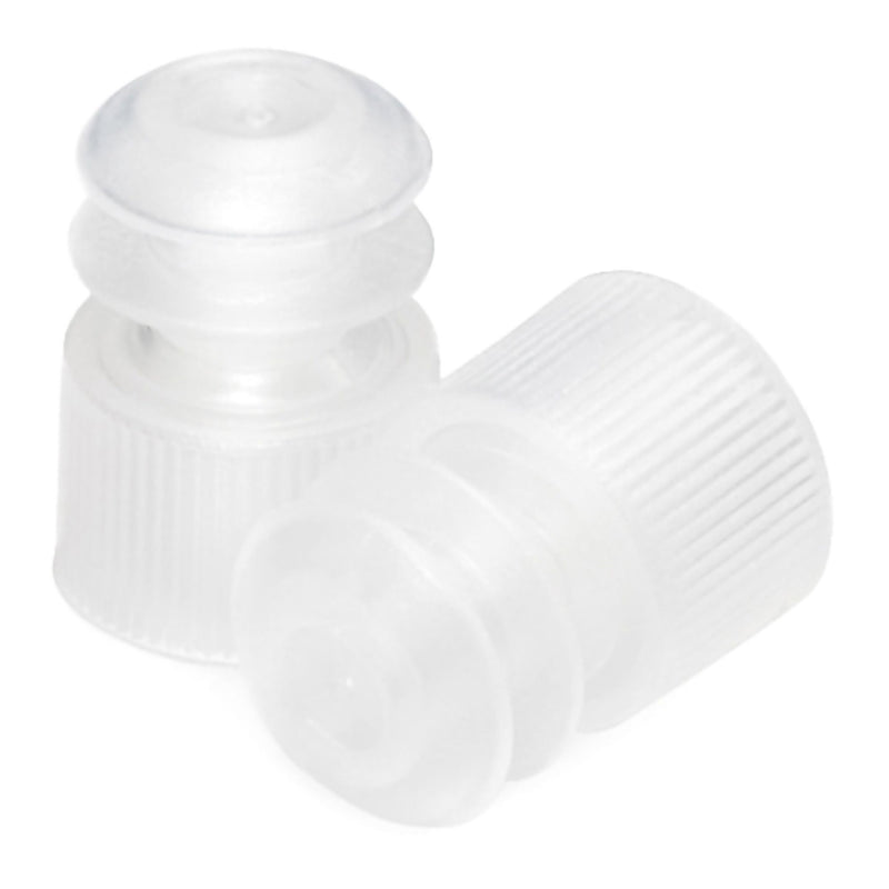 McKesson Flanged Plug Cap, Colorless, Polyethylene, for 12 mm Tubes