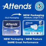 Attends® Heavy Absorbency Briefs, Extra Large