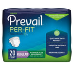 Unisex Adult Incontinence Brief Prevail® Per-Fit® X-Large Disposable Heavy Absorbency