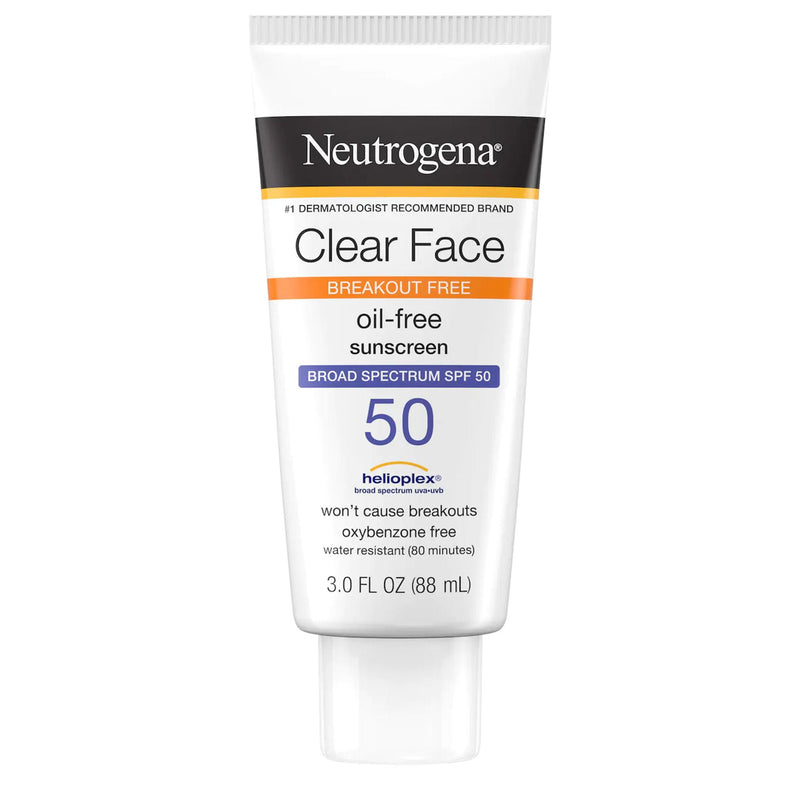 Neutrogena® Clear Face Oil-Free Sunscreen, SPF 50