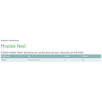 Mepilex® Heel Conformable Foam Dressing for Wounds on Heels, 13 x 20 cm