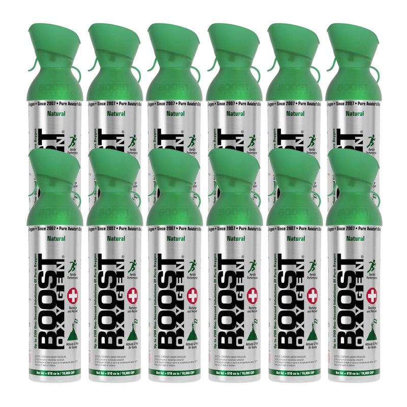 Boost Oxygen for Respiratory Support for Aerobic Recovery & Health, 10L Canister