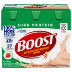 Boost® High Protein Strawberry Complete Nutritional Drink, 8-ounce Bottle