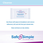 Safe n Simple™ Adhesive Remover Wipes