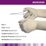 McKesson Perry® Polychloroprene Surgical Glove, Size 9, Cream
