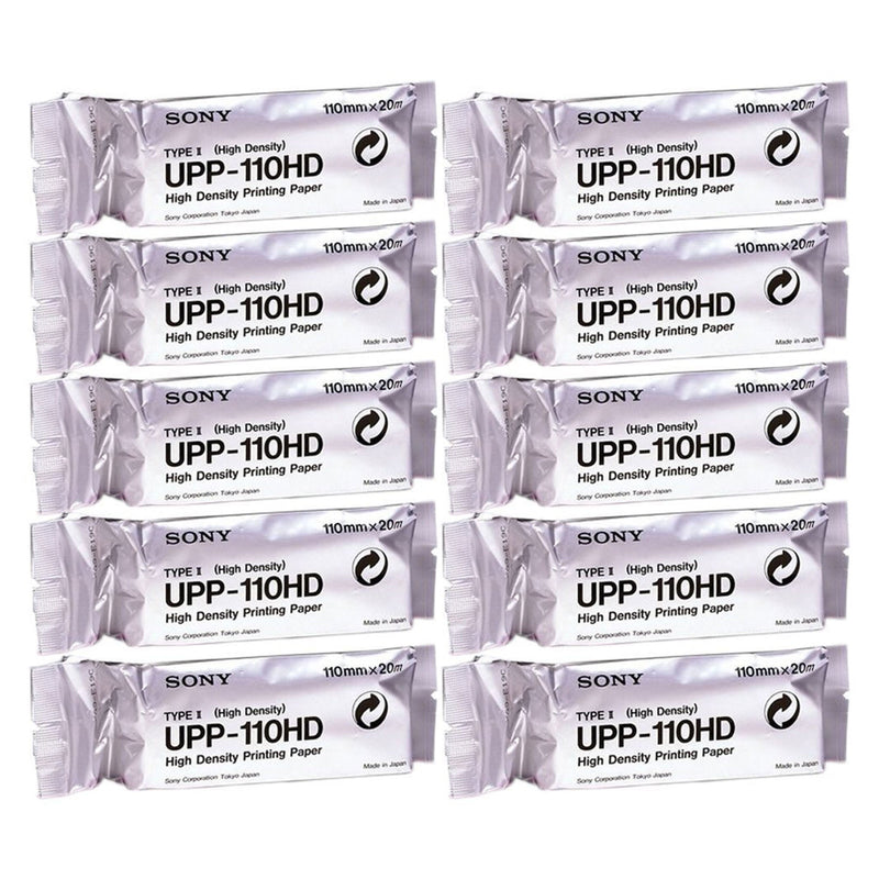 Ultrasound Video Paper Sony® Roll Black and White High Density Without Grid