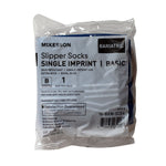 McKesson Slipper Socks, Single Tread, Bariatric, Extra Wide, Kingfisher Blue