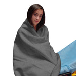 First Comfort Fleece Thermal Blanket, Gray, 40 x 80 Inch