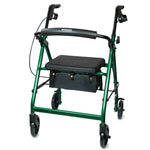 McKesson Folding Aluminum Four-Wheel Rollator, Green