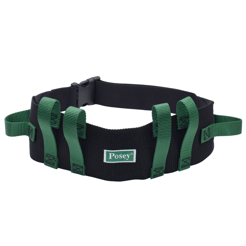 Posey® Green / Black Nylon Gait Belt with Quick Release Buckle, 28 – 55 Inches
