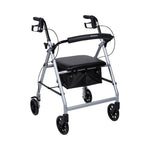 McKesson Folding Aluminum Four-Wheel Rollator, Silver