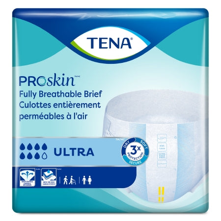 Unisex Adult Incontinence Brief TENA ProSkin™ Ultra Medium Disposable Heavy Absorbency