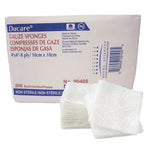 Gauze Sponge Ducare 4 X 4 Inch 200 per Pack NonSterile 8-Ply Square
