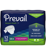 Unisex Adult Incontinence Brief Prevail® Bariatric Size C Disposable Heavy Absorbency