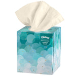 Kleenex Facial Tissue, Two-Ply, Cube Container, Boutique White