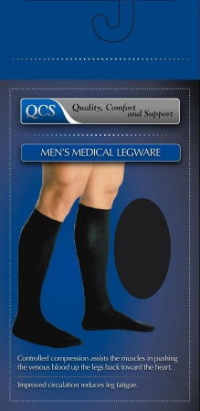 Compression Socks Knee High Medium Black Closed Toe