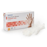 Exam Glove McKesson Large NonSterile Vinyl Standard Cuff Length Smooth Clear Not Rated