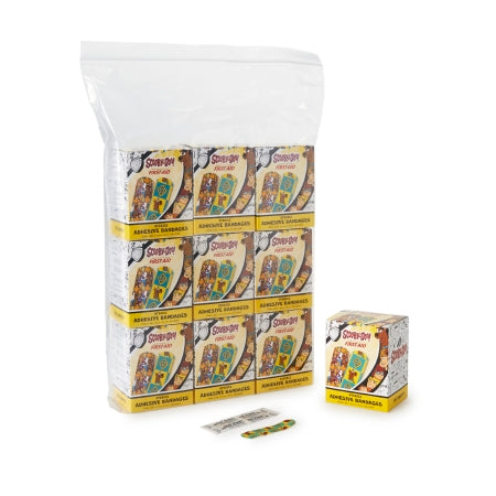 Adhesive Strip American® White Cross Stat Strip® 3/4 X 3 Inch Plastic Rectangle Kid Design (Scooby Doo) Sterile