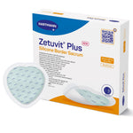 Zetuvit® Plus Silicone Border Super Absorbent Dressing, 9 x 9 Inch Sacral