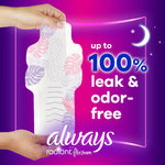 Always® Radiant Overnight Pads, Size 4