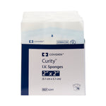 Curity™ IV / Drain Split Dressing, 2 x 2 Inch, Six-Ply