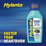 Mylanta Coat & Cool Antacid + Anti-Gas Liquid, Chocolate Mint Flavor