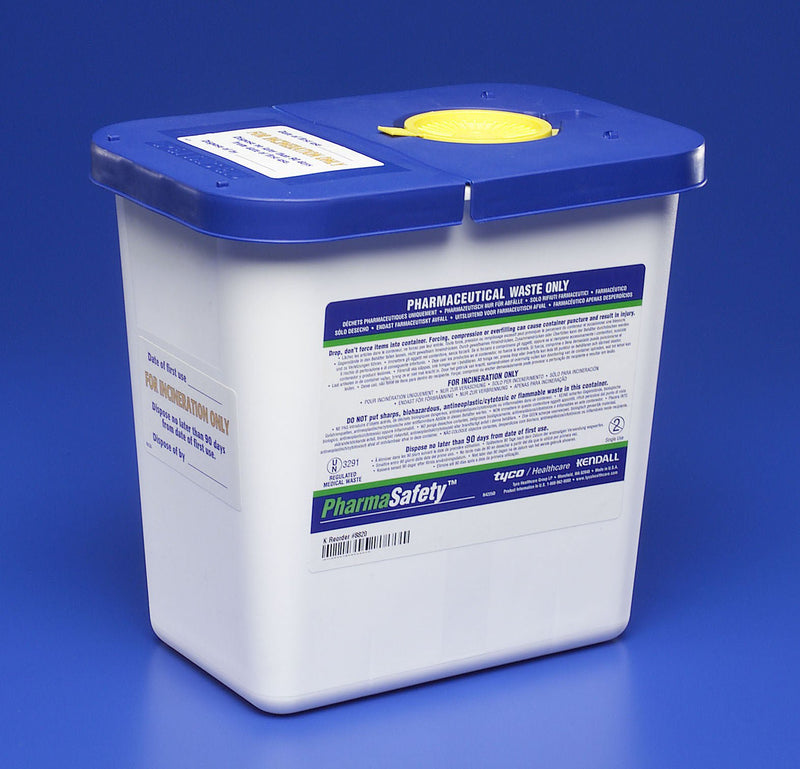PharmaSafety™ Pharmaceutical Waste Container, 2 Gallon, 10 x 10½ x 7¼ Inch