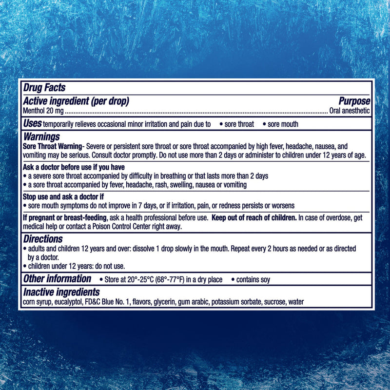 Vicks VapoCool Severe Medicated Drops Winterfrost
