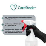 CareStock™ Nitrile Exam Glove, Large, Black