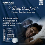 Attends® Sleep Comfort Premium Overnight Underwear, 2X-Large, 68 – 80 Inches