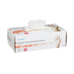 Exam Glove McKesson Large NonSterile Vinyl Standard Cuff Length Smooth Clear Not Rated