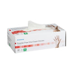 Exam Glove McKesson Large NonSterile Vinyl Standard Cuff Length Smooth Clear Not Rated
