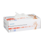 Exam Glove McKesson Large NonSterile Vinyl Standard Cuff Length Smooth Clear Not Rated