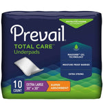 Disposable Underpad Prevail® Total Care™ 30 X 36 Inch Polymer Heavy Absorbency