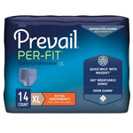 Male Adult Absorbent Underwear Prevail® Per-Fit® Men Pull On with Tear Away Seams Large Disposable Moderate Absorbency