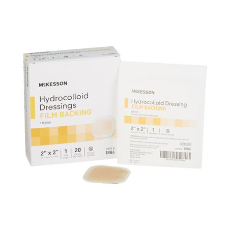 Hydrocolloid Dressing McKesson 2 X 2 Inch Square