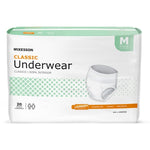 Unisex Adult Absorbent Underwear McKesson Classic Pull On with Tear Away Seams Large Disposable Light Absorbency