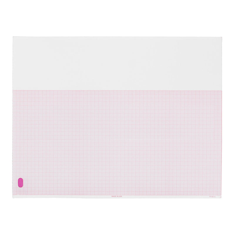 Philips ECG Recording Paper Thermal 8.5x11 Z-Fold Red Grid M3707A