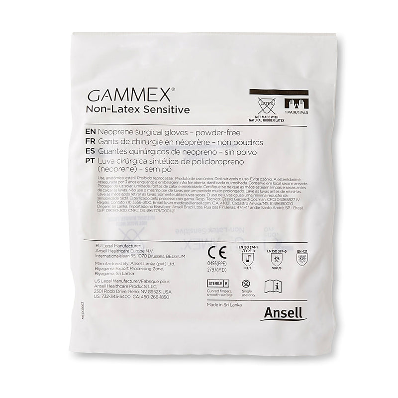 Gammex® Non-Latex Sensitive Polychloroprene Surgical Glove, Size 7, Cream