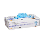 Exam Glove McKesson Confiderm® 4.5C Medium NonSterile Nitrile Standard Cuff Length Textured Fingertips Blue Chemo Tested