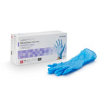 Exam Glove McKesson Confiderm® 6.5CX Large NonSterile Nitrile Extended Cuff Length Textured Fingertips Blue Chemo Tested