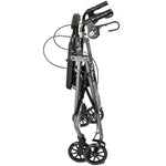 McKesson Folding Aluminum Four-Wheel Rollator, Silver