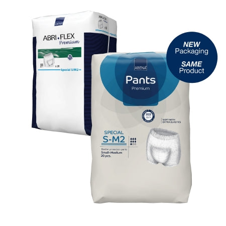 Unisex Adult Absorbent Underwear Abri-Flex™ Special Pull On with Tear Away Seams Medium / Large Disposable Moderate Absorbency
