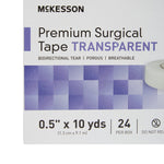 Water Resistant Medical Tape McKesson Transparent 1/2 Inch X 10 Yard Plastic NonSterile