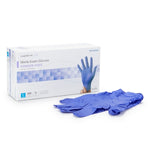 Exam Glove McKesson Confiderm® 3.0 Large NonSterile Nitrile Standard Cuff Length Textured Fingertips Blue Not Rated